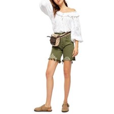 Free People Sequoia Denim Shorts 25"