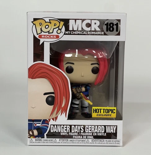 Funko Pop MCR #181 Danger Days Gerard Way Hot Topic Exclusive - New Box Damage