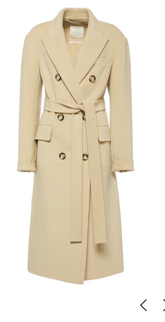コート Max Mara Sportmax Coats Beige Max Mara SPORTMAX Beige trench coat with pleated hem | eBay
