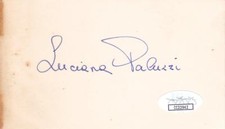 LUCIANA PALUZI Signed 3x5 Index Card Actress/Thunderball CC22942