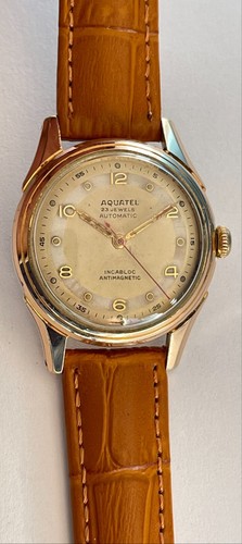 Vintage AQUATEL Watch 23 Jewels Automatic Incabloc Antimagnetic SERVICED - Picture 3 of 20