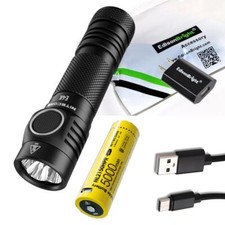 Linterna Nitecore E4K 4400 Lúmenes Alta Potencia con Batería Recargable 5000 mAh