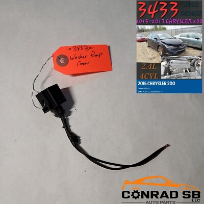 #ad ♦️♦️OEM 2015 2017 CHRYSLER 200 WASHER FLUID PUMP MOTOR CONNECTOR♦️♦️ $60.27
