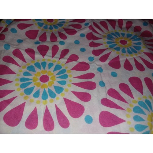 What a Doll Girl's Summer Dress S (6/6X) White Pink Blue Flower Power - Picture 4 of 4