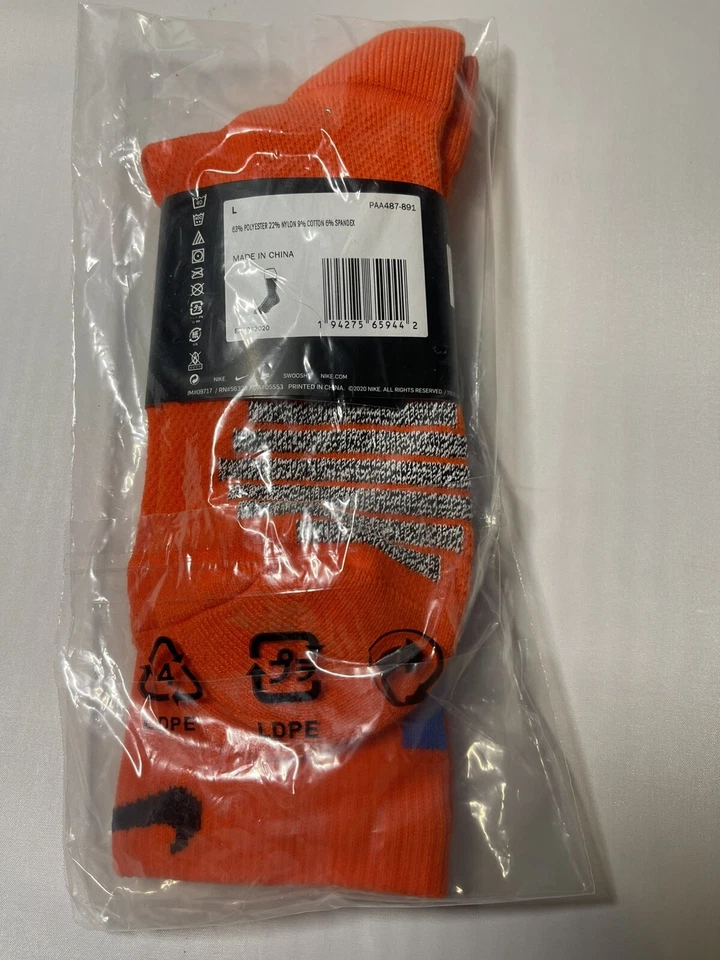 NBA Nike Auténticos Calcetines Rojos Talla Hombre 8-12 Mujer 10-13 Hasta la Rodilla PAA487-891 S79 Foto 2 de 4