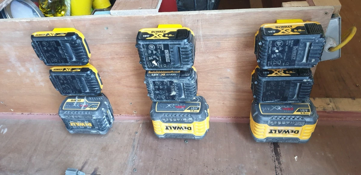 DEWALT 18v 20v 54v 60v BATTERY NON-LOCK HOLDER XR/FLEXVOLT 2ah 4ah 5ah 6ah  9ah