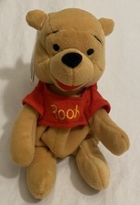 Disney Mouseketoys Winnie the Pooh 8" Plush Bean Bag Toy 1998 Disneyland EC