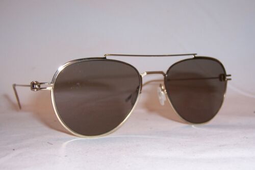 Mont Blanc Pilot UV Sunglasses Unisex GOLD/BROWN Auth 0001  display picture 1
