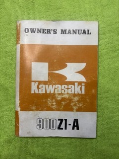 Vintage Kawasaki 1974 Z1 A Z1 900 Owners manual Z1 900