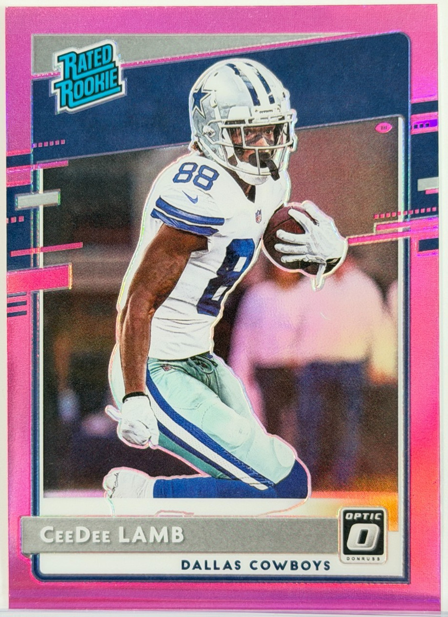 CEEDEE LAMB - Rated Rookie (RC) - 2020 Panini Donruss Optic - #156 Pink Prizm