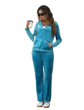 Marvmys 2 Piece Tracksuit for Women Velour Sweatsuits Active Track Suit Zippe...
