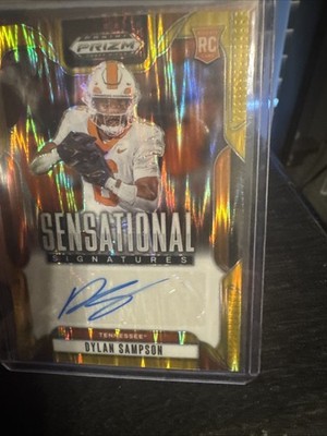 2025 Panini Prizm Draft Dylan Sampson RC Good Auto #SS-2/5 Mega box