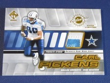 2001 Private Stock Patch #/200 Carl Pickens Titans Vols