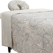 Forpro Premium Designer Microfiber 3-Piece Massage Sheet Set, Island Tranquility