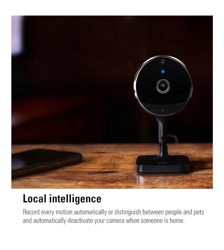 Eve Cam (Apple Home) – Smart Indoor Camera, 1080p Resolution, Motion Sensor - Image 2 of 2