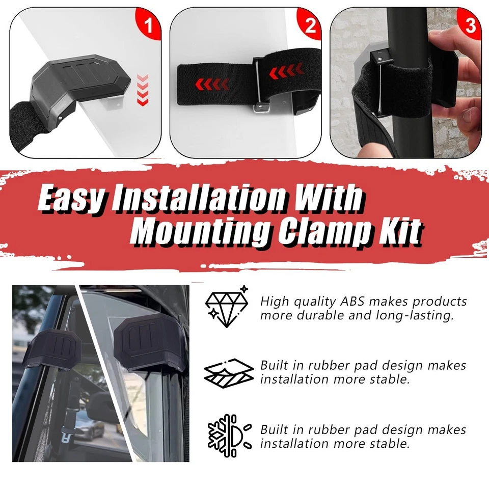 Front Full Windshield PMMA fit for 2011-2020 Can Am Commander 800 / 1000 / MAX - Image 4 of 4