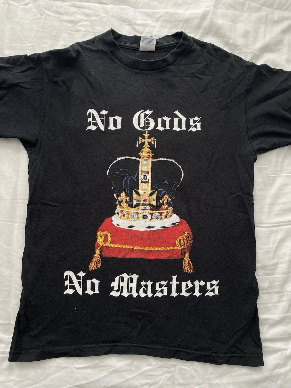 T shirt Supreme No Gods No Masters vintage 2008 noir taille M