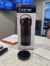 Service Ideas ECALS22PBLK 2 2/5 Liter Lever Action Airpot, Stainless Steel Liner