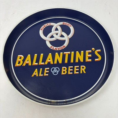 Ballantine's Ale Beer 12'' Serving Tray P Ballantine & Sons Newark NJ Vintage