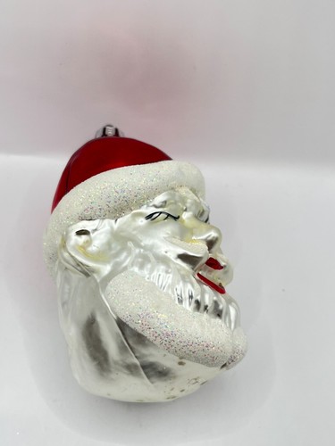 Vintage 1991 Radko Winking Santa Claus Head Christmas Ornament - Picture 5 of 6