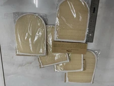 5 pc  SOFT Exfoliating Bath Body Glove Pad Spa Sponge REMI  Mitt Scrubber Shower