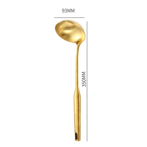 High Quality Kitchen Utensil Utensils Stainless Steel Gold Spoon Kitchen Utensil - Picture 5 of 24