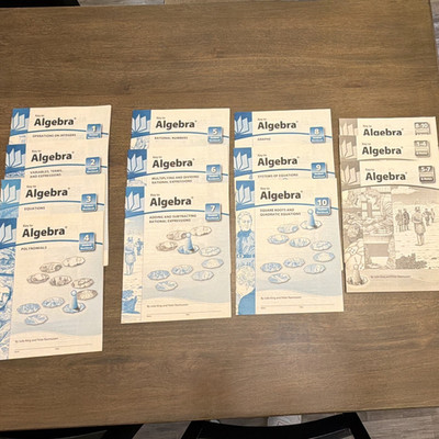 Key to Algebra Student Workbooks 1-10 Set w/ Answer Book & Notes, King