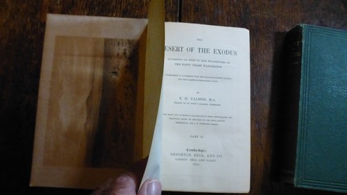 1871 PALMER THE DESERT OF THE EXODUS TRAVEL IN SINAI HOLY LAND EGYPT PALESTINE - Picture 6 of 12