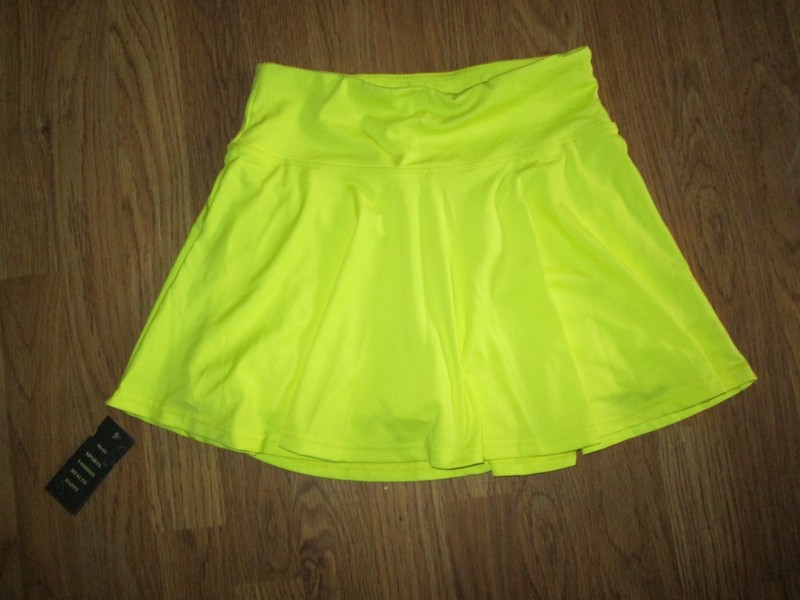 Womens HEY GIRL tennis skort skirt built n spandex shorts sz S Sm NWT
