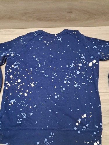 Polo Ralph Lauren Pullover Sweatshirt Navy Blue Paint Splatter XL /TG (18-20) - Picture 20 of 22