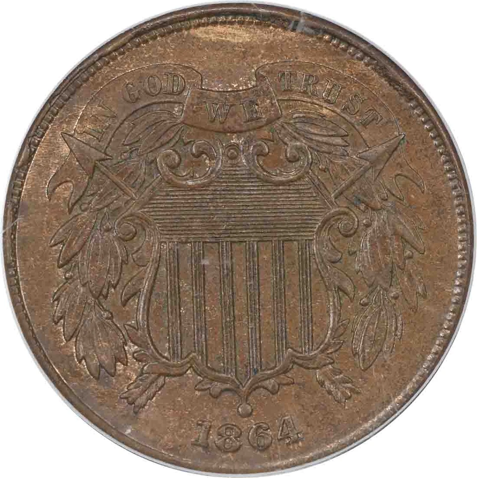 1865 Two Cent Piece MS65BN PCGS OGH (CAC) - Image 3 of 4