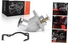  Engine Coolant Thermostat Housing Assembly with O-ring Compatible with 
