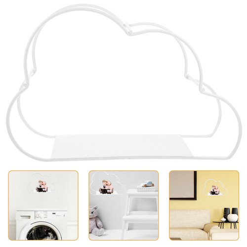 Cloud Shaped Desktop Book Rack Modern Metal Wire Bookshelf Simple Magazine - Picture 6 of 12