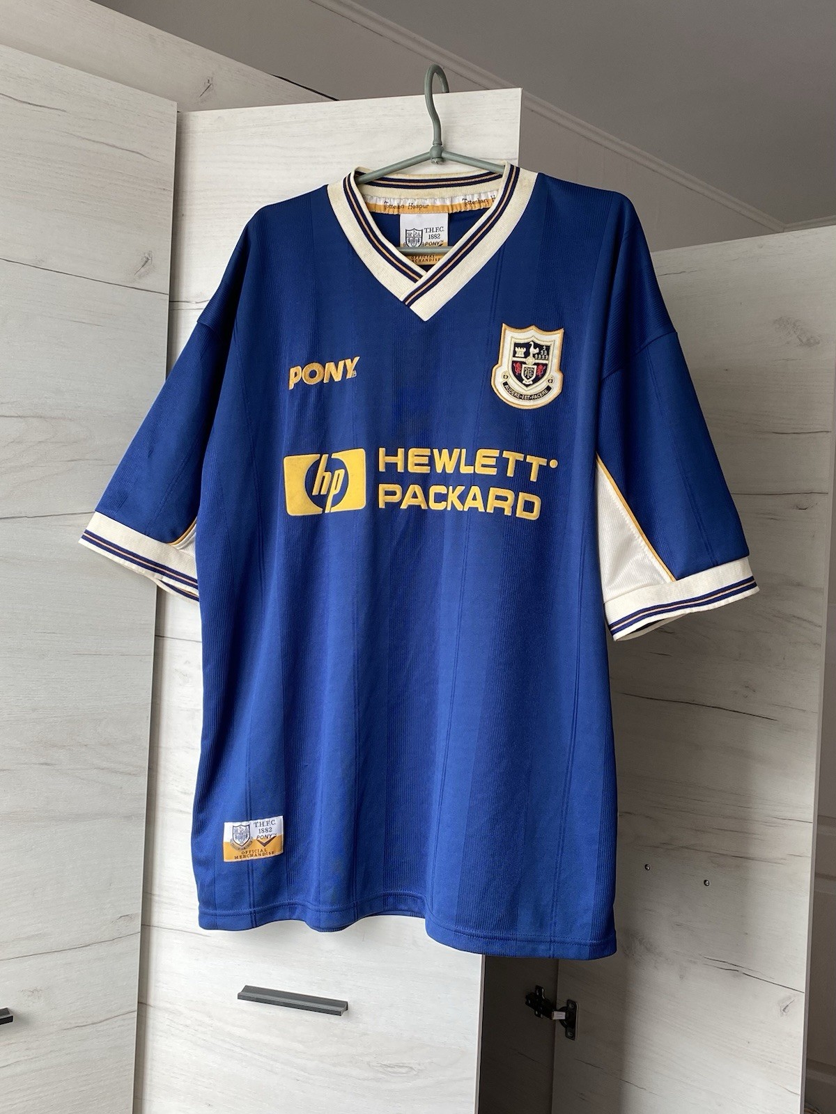 Pony Soccer Jersey 90s Tottenham Away HP Blue Spurs Excellent Condition Vintage