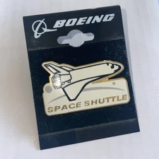 Vintage Boeing Space Shuttle Carrier Enamel Lapel Pin
