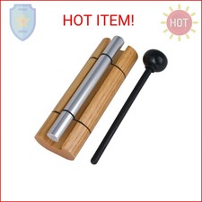 Woodstock Wind Chimes Zenergy Solo Hand Chime, Silver 7" Musically Tuned for M