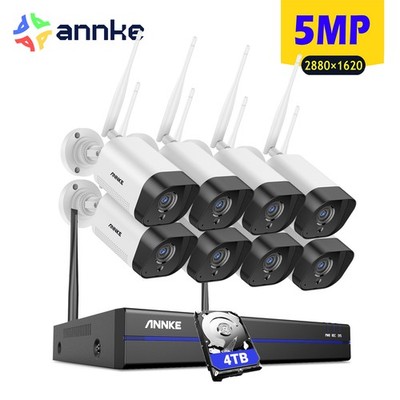 ANNKE 5MP Überwachung Kamera Set Außen Wlan 16 Kanäle NVR Zwei-Wege-Audio 24/7
