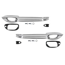 1964-66 Thunderbird Door Handles And Mounting Pads Lh Rh Chrome New