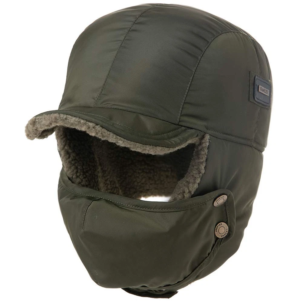 Oversized XXL Men Women Winter Trapper Hat Waterproof Windproof Aviator Cap F...