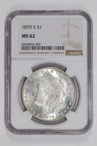 1879-S MORGAN DOLLAR NGC MS62