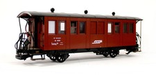 LGB 'G' GAUGE 32340 RHB BROWN SF SAMEDAN XK 9039 PASSENGER COACH