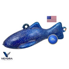 MagBay Lures 100% USA Made Downrigger Weights - Vinyl or Uncoated (Blue, 8lb)