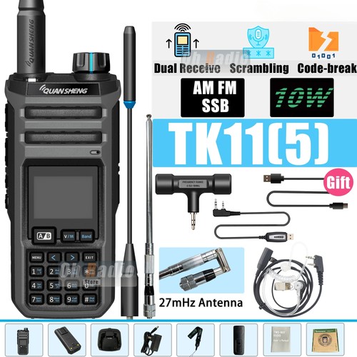 For Quansheng TK11(5) 10W Dual Receiving HF VHF UHF USB AM FM LSB CW 27MHz Radio - Picture 34 of 37