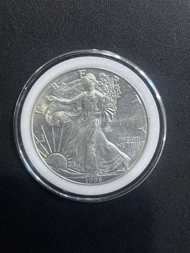 1996 American  Silver Eagle BU in Capsule