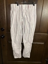 adidas Baseball Pants Men's White Striped Used 36x33 Used By D1 College USA Made