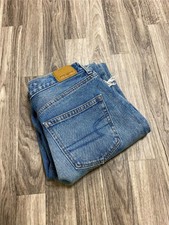 AMERICAN EAGLE High Rise Distressed Blue Denim Mom Jeans Women's Size 4 R