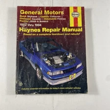 Haynes Repair Manual 1982 - 1994 General Motors Cavalier Skyhawk (#38015)