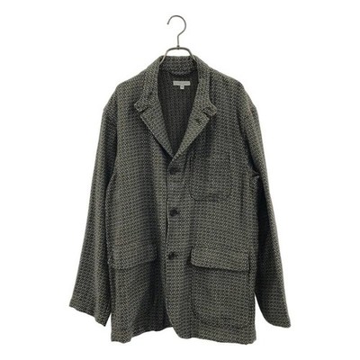 ジャケット・アウター Engineered Garments Loiter MADRAS DOBBY Engineered Garments Loiter Jacket Basketweave Cross Dobby Size M