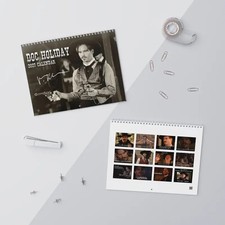 Tombstone Doc Holliday Cowboys Wall Calendar 2027 Val Kilmer Western Calendar Gi