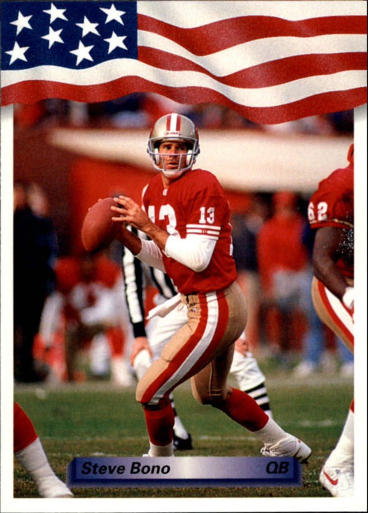 1992 Steve Bono RC Rookie cards 49ers - You Choose